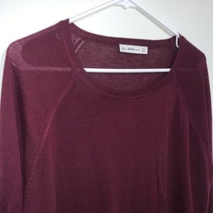 Sheer Purple Zara Sweater